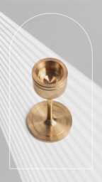 Brushed Gold Brass Candlestick Holder Modern Tapered Candle Table Decor