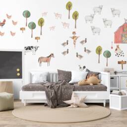 Farm Animal Wall Decals, Barn Nursery Decor - thumbnail 3