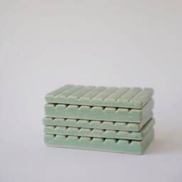 Ceramic Soap Dish - Green - thumbnail 3