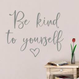 Self Love Decal - Be Kind To Yourself Self Art Mirror Vinyl Sticker- Wall - thumbnail 3