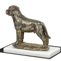 Rottweiler, Dog White Marble Base Statue, Limited Edition, Artdog. Made Of Cold Cast Bronze. Perfect Gift. Limited Edition - thumbnail 3