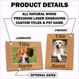 Rainbow Bridge Dog Memorial Personalized Pet Picture Frame - thumbnail 3