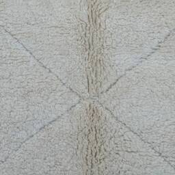 Authentic Beni Ourain Rug 7x10 Hand-Knotted Moroccan Wool Area - thumbnail 3