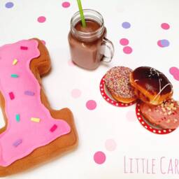 Doughnut Initial Pillow, Nursery Decor, Cake Style Letter Cushion - thumbnail 2
