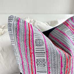 Vintage Hmong Pillow Cover - 20 - thumbnail 3