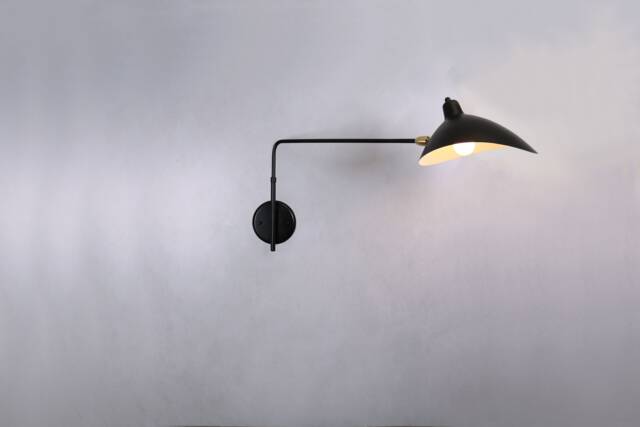 Long Wall Lamp, Black Bedside Wall Lamp, Arm Lamp Sconce , Adjustable Lighting, Matt Light - image 1
