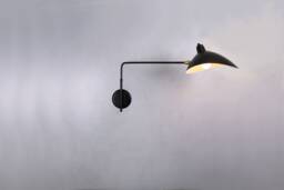 Long Wall Lamp, Black Bedside Wall Lamp, Arm Lamp Sconce , Adjustable Lighting, Matt Light - thumbnail 1