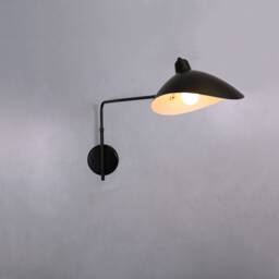 Long Wall Lamp, Black Bedside Wall Lamp, Arm Lamp Sconce , Adjustable Lighting, Matt Light - thumbnail 2