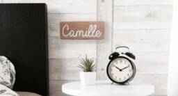 Bedroom Wooden Decor, Decorative Door Plate, Custom Name Engraving, Kid's Engraved Sign, Kids Room Decorating Idea - thumbnail 1