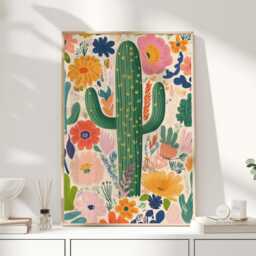 Cactus Print, Mexican Art, Decor, Painting, Wall Art Print - thumbnail 1