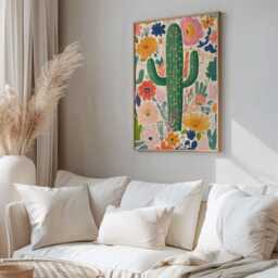 Cactus Print, Mexican Art, Decor, Painting, Wall Art Print - thumbnail 2