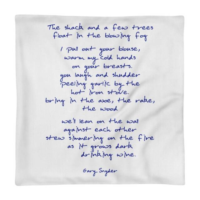 "Pillow Case Only With Poem ""After Work"