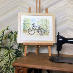 Custom Watercolor Bike, Ink & Illustration From Photo, Handmade Painting Of Your Bicycle - thumbnail 3