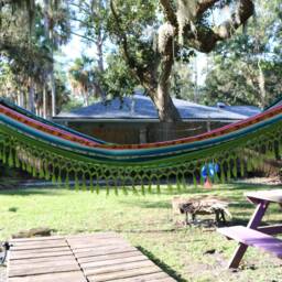 Vibrant Inca Hammock - Lightweight, Double, Handmade Ultra-Comfy For Outdoor Bliss & Relaxation - thumbnail 3