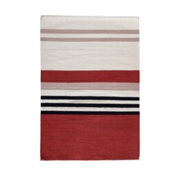 Copper Red Bathmat Bath Mat - Holiday Sale Bathroom Decor Sink Tub Rug Runner Flatwoven Handcrafted Cute Gift Striped Trendy Aesthetic - thumbnail 2