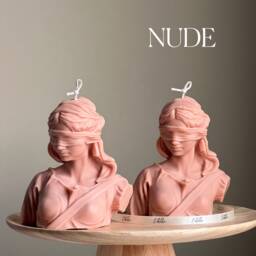Blind Justice Soy Wax Candle Woman Bust Statue Candle - thumbnail 3
