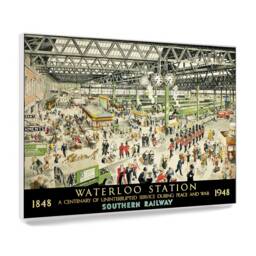 Reprint Of A Vintage Travel Poster - Waterloo Station, London - thumbnail 2