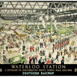Reprint Of A Vintage Travel Poster - Waterloo Station, London - thumbnail 3