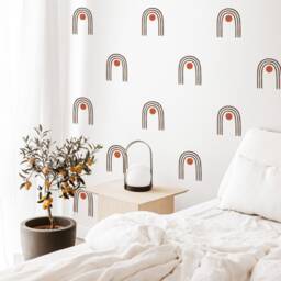 Minimalist Arch Wall Decal Set - Abstract Decor, Boho Interior Art, Modern Farmhouse Removable Stickers - thumbnail 3
