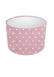 Handmade Rose Pink Polka Dot Lampshade, Table Lamp, Ceiling Shade