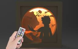 The Little Prince - Little Lamp-Little Shadow Box-Little Light-Baby Night Light-Little Light Box - thumbnail 1