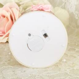 Shabby Chic Valentine Cherub Candle Pink Rose Flameless Led - thumbnail 4