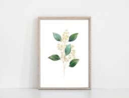 Print Of Seeded Eucalyptus Watercolour Painting, Herb Botanical Print, Green Home Decor Art Print, Kitchen Decor, Giclee Prints - thumbnail 1