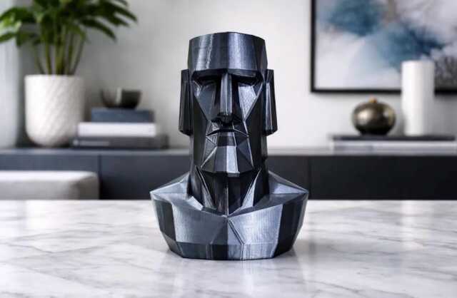 Moai Deco Imperium Sculpture, Home Office Decor Desk Accessories Office Decor Easter Island - image 1