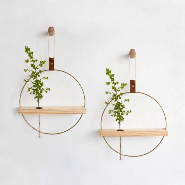 Two Propagating Shelves, Propagation Station Wall Hanging, Test Tube Planter, Planter, Shelves For Dried Flowers - image 1