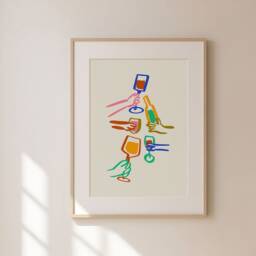 Colourful Cheers Print, Cocktail Poster, Retro Wall Art, Kitchen Prints, Aesthetic Decor, Home Decor Ideas, Unframed - thumbnail 2