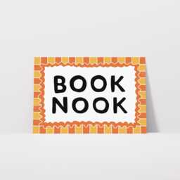 Book Nook Print, Reader Wall Art Home Decor, Bookish Prints, Typography Poster, Reading Gift/Unframed - thumbnail 2