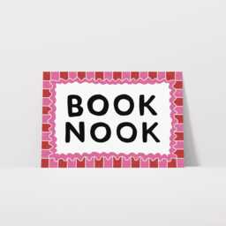 Book Nook Print, Reader Wall Art Home Decor, Bookish Prints, Typography Poster, Reading Gift/Unframed - thumbnail 3