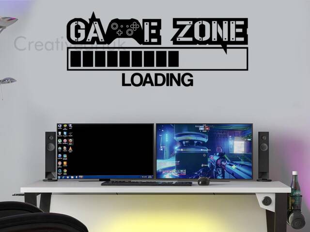 Gaming Zone Loading Vinyl Wall Decal Gamer Room Decor Xbl2 - image 1