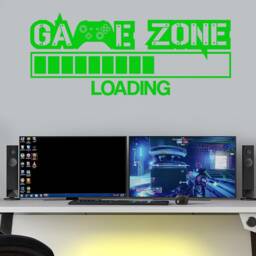 Gaming Zone Loading Vinyl Wall Decal Gamer Room Decor Xbl2 - thumbnail 2