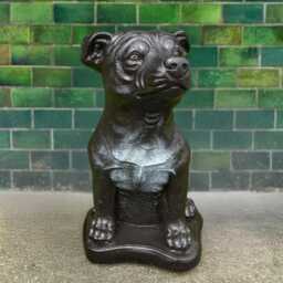 Large Bull Terrier Figurine Outdoor Staff Dog Sculpture Realistic Farm Animal Ornament Memorial Art Dog Lover Gift - thumbnail 3