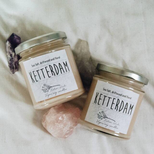 Ketterdam Candle - Six Of Crows Inspired -- Seaweed & Juniper Scented Vegan Soy Candle 150G 75G Size Bookworm Fandom Birthday Gift - image 1