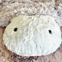 Sea Turtle Plush Rug in Faux Fur For Ocean Nursery Decor - thumbnail 4