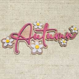 Personalised Name Sign With Flowers - Custom Baby Announcement, Door Sign, Wall Art Or Shelf Decor Layered Centrepiece - thumbnail 2