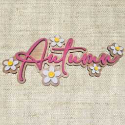 Personalised Name Sign With Flowers - Custom Baby Announcement, Door Sign, Wall Art Or Shelf Decor Layered Centrepiece - thumbnail 1