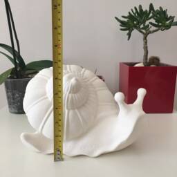 Ready To Paint, Ceramic Snail, Bisque, Garden Decor, Outdoor Statues, Home Decoration, Housewarming Gift, Gift For Mom - thumbnail 4