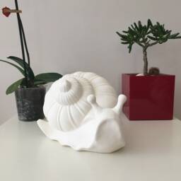 Ready To Paint, Ceramic Snail, Bisque, Garden Decor, Outdoor Statues, Home Decoration, Housewarming Gift, Gift For Mom - thumbnail 3