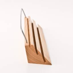 Wooden Note Card Bleacher/Index Holder Business Display Desktop Organizer Maxie - thumbnail 3