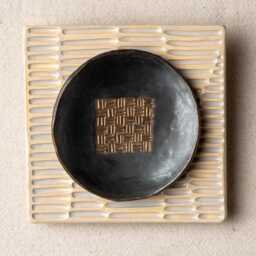 Tranquility Bedroom Art, Set Of 3, Ceramic & Mosaic Wall Art - Made To Order Original - thumbnail 3