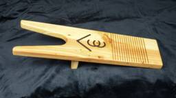 Boot Jack With Custom Brand Or Personalized in Juniper Blue Stained Pine