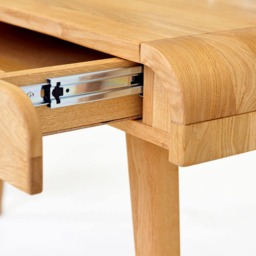 Large Writing Desk With Drawers, Mid Century Office Desk, Computer Table, Table in Solid Oak, Industrial Handmade - thumbnail 4