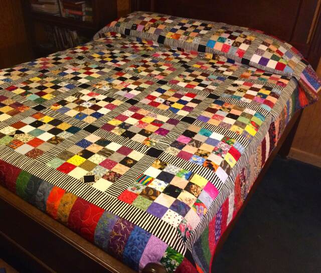 Patchwork Full/Double Quilt/ Throw/ Bed Runner - image 1