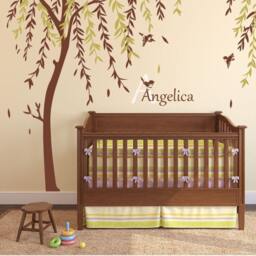 Baby Boy Nursery Ideas Stick On Wall Art Tree Decals For Walls Sticker Personalized Decalisland - Room Sd 047 - thumbnail 2