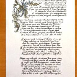 If Poem Calligraphy Art Print, Inspirational Wall Decor - thumbnail 2
