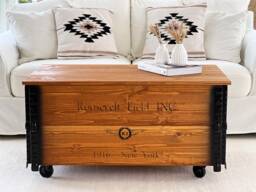 Coffee Table Xl Chest Wooden Box Vintage Shabbychi - thumbnail 1