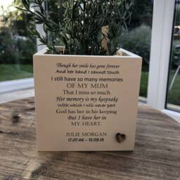 Memorial Mum Mam Mom Mummy Flower/Plant Pot Personalised Bereavement in Memory Of A Loved One ~ Mother Dad Nana Grandad Aunt Or Any Name - thumbnail 2